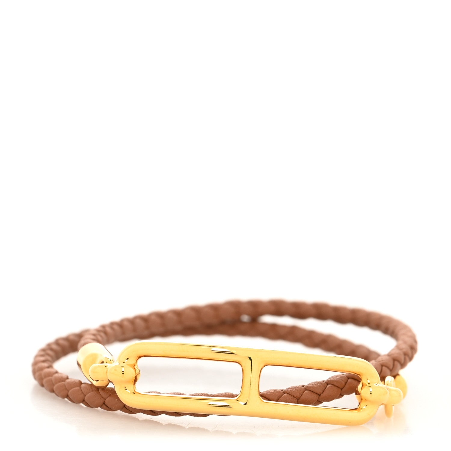 Hermes Swift Roulis Double Tour Bracelet T2 Gold 1 of 4