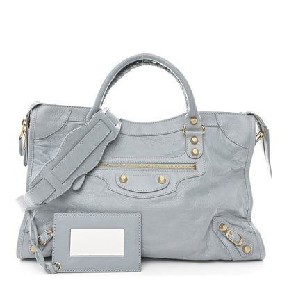 Balenciaga Agneau Giant 12 Gold Hardware City Bleu Opaline 3 of 11