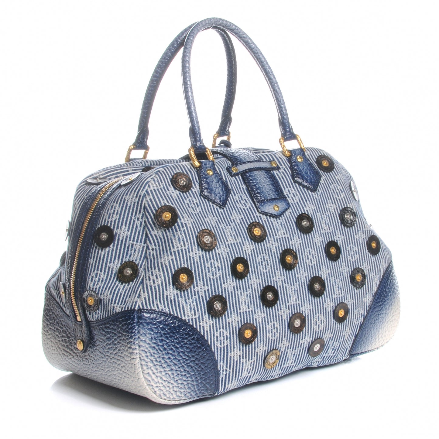 Denim Polka Dot Trunks and Bags Bowly