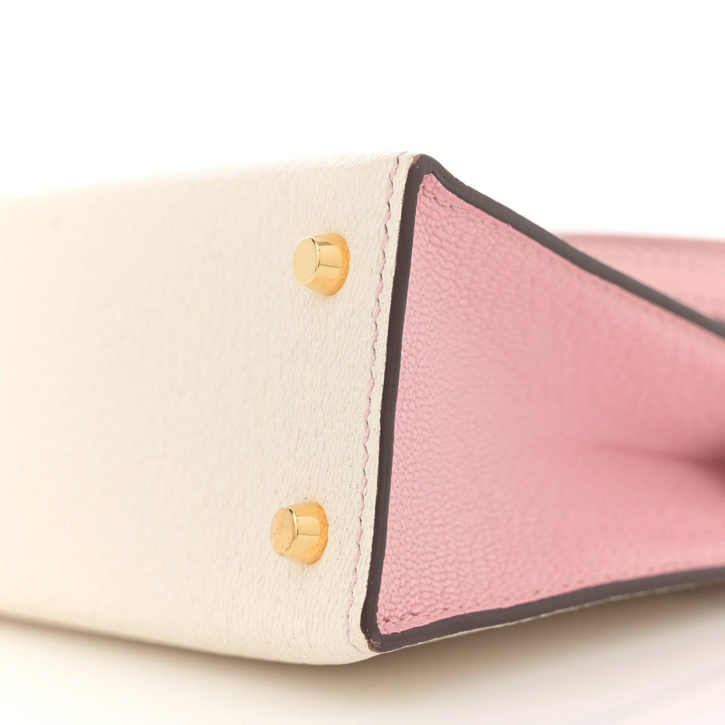 Chevre Mysore Horseshoe Mini Kelly Sellier 20 Nata Rose Sakura