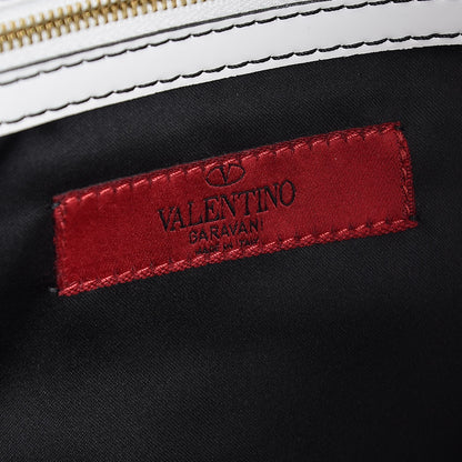 Valentino Garavani Patent Lacca Large Nuage Bow Hobo White 7 of 8