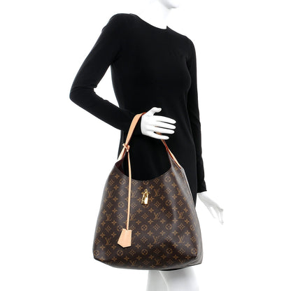 Louis Vuitton Monogram Flower Hobo Beige 2 of 10