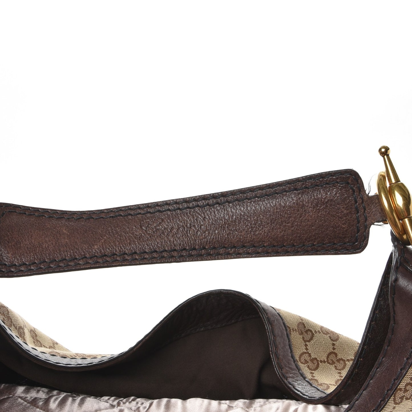 Monogram Large Jockey Hobo Dark Brown