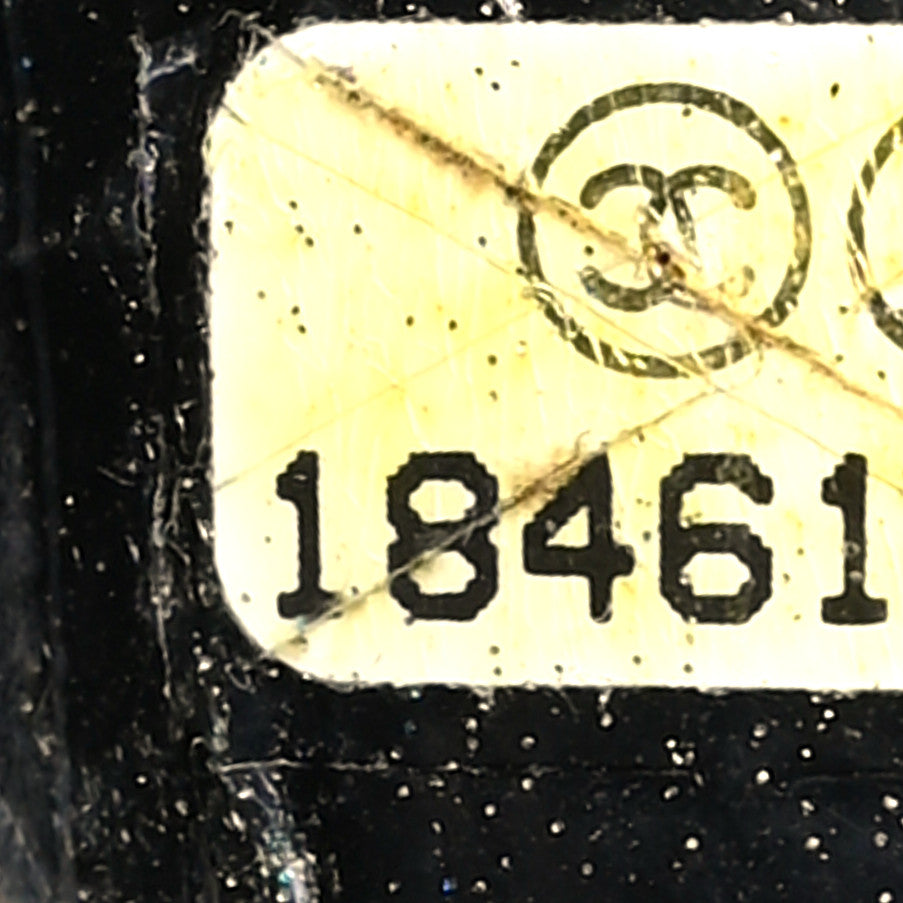 Lambskin Quilted Large Boy Flap Black