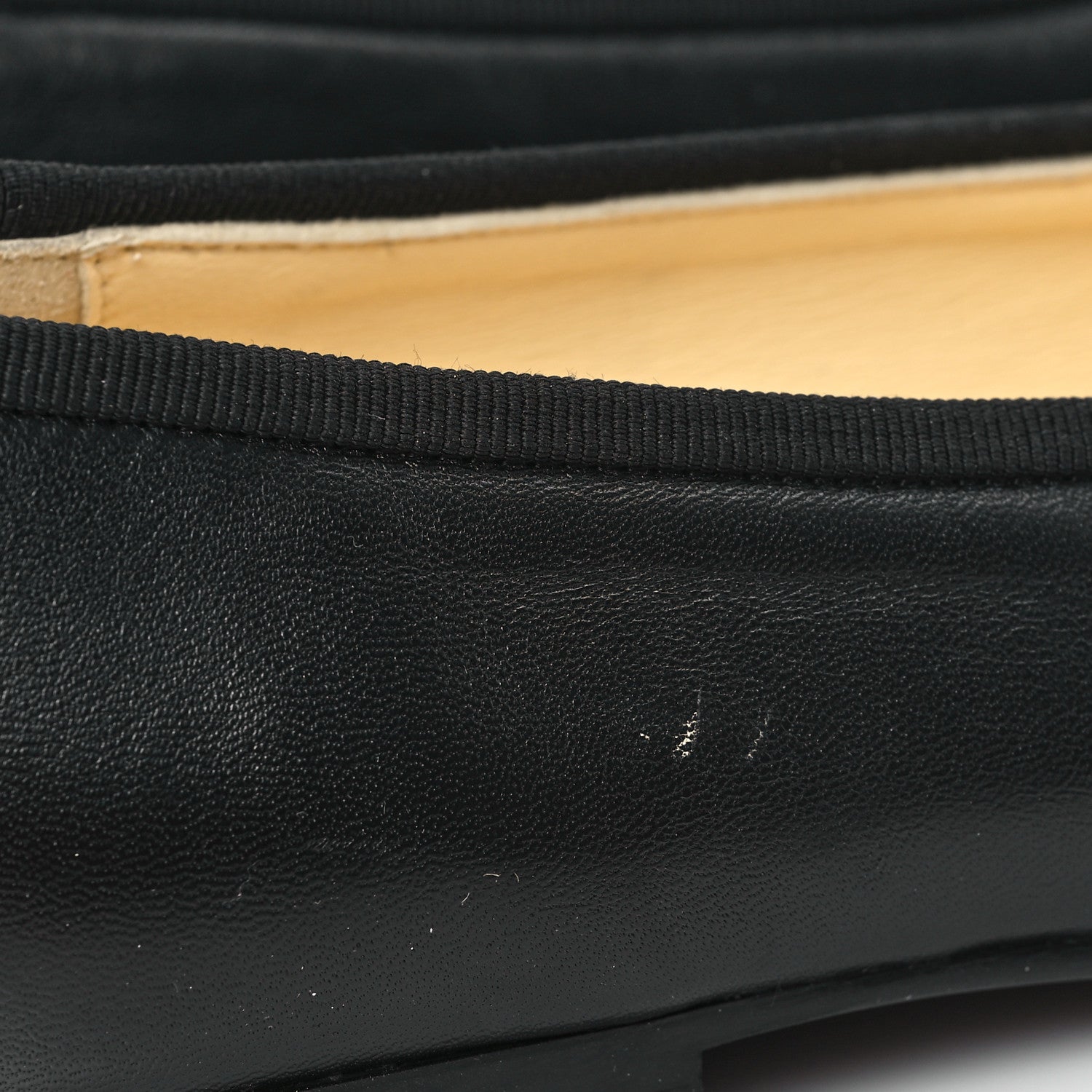 Chanel Lambskin Cap Toe CC Uniform Ballerina Flats 36.5 Black 9 of 10