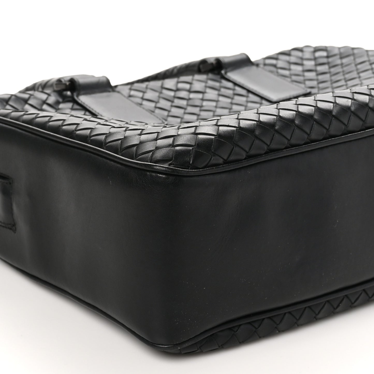 Nappa Intrecciato Briefcase Tote Black