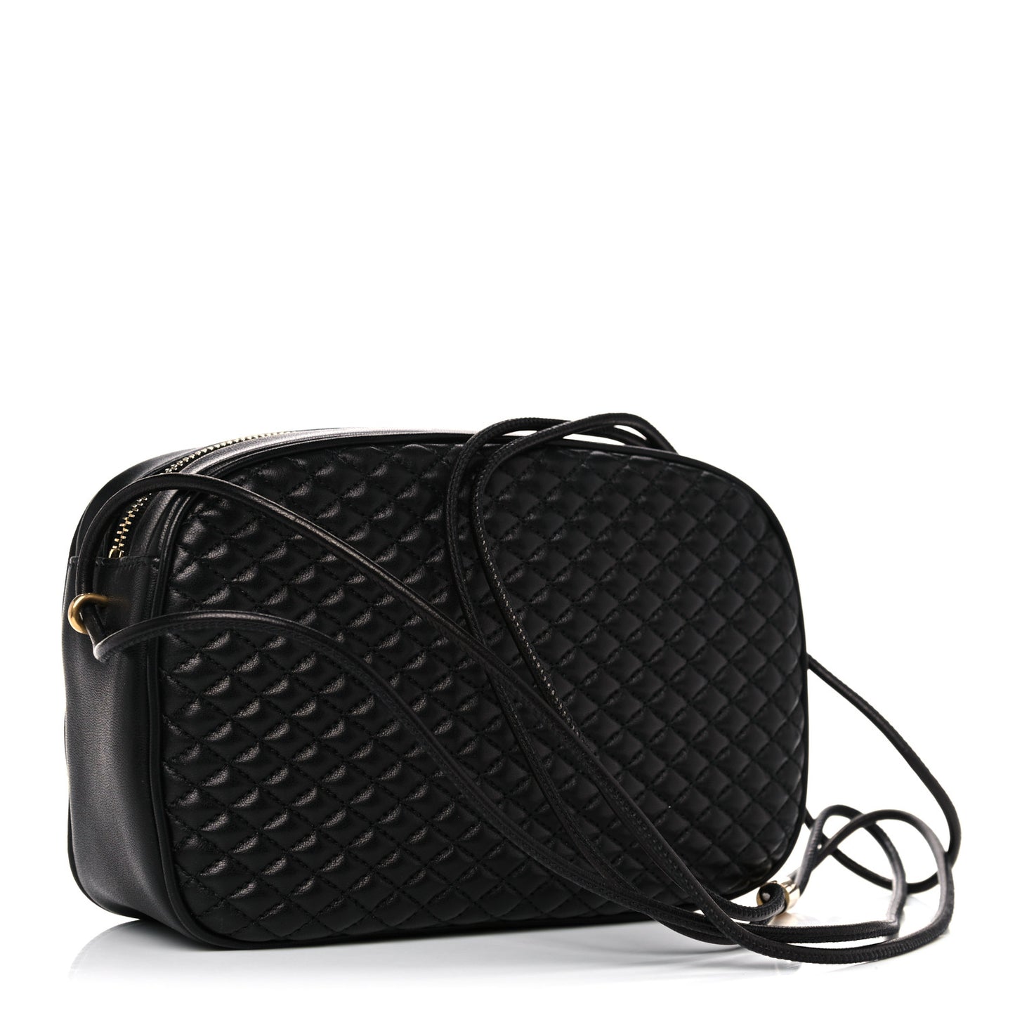 Lambskin Quilted Victoire Camera Bag Black
