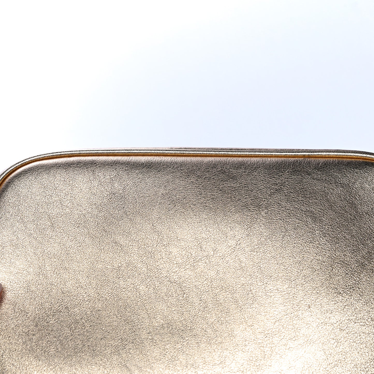 Metallic Calfskin The Flash Crossbody Gold