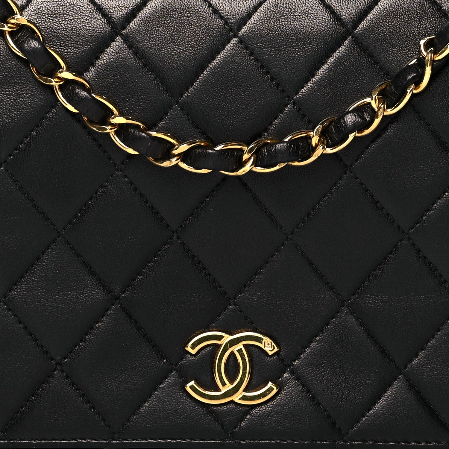 Chanel Lambskin Quilted Small Single Flap Black 7 of 9