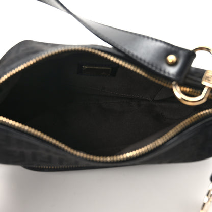 Fendi Zucchino Cuoio Chef Pocket Shoulder Bag Black 5 of 9