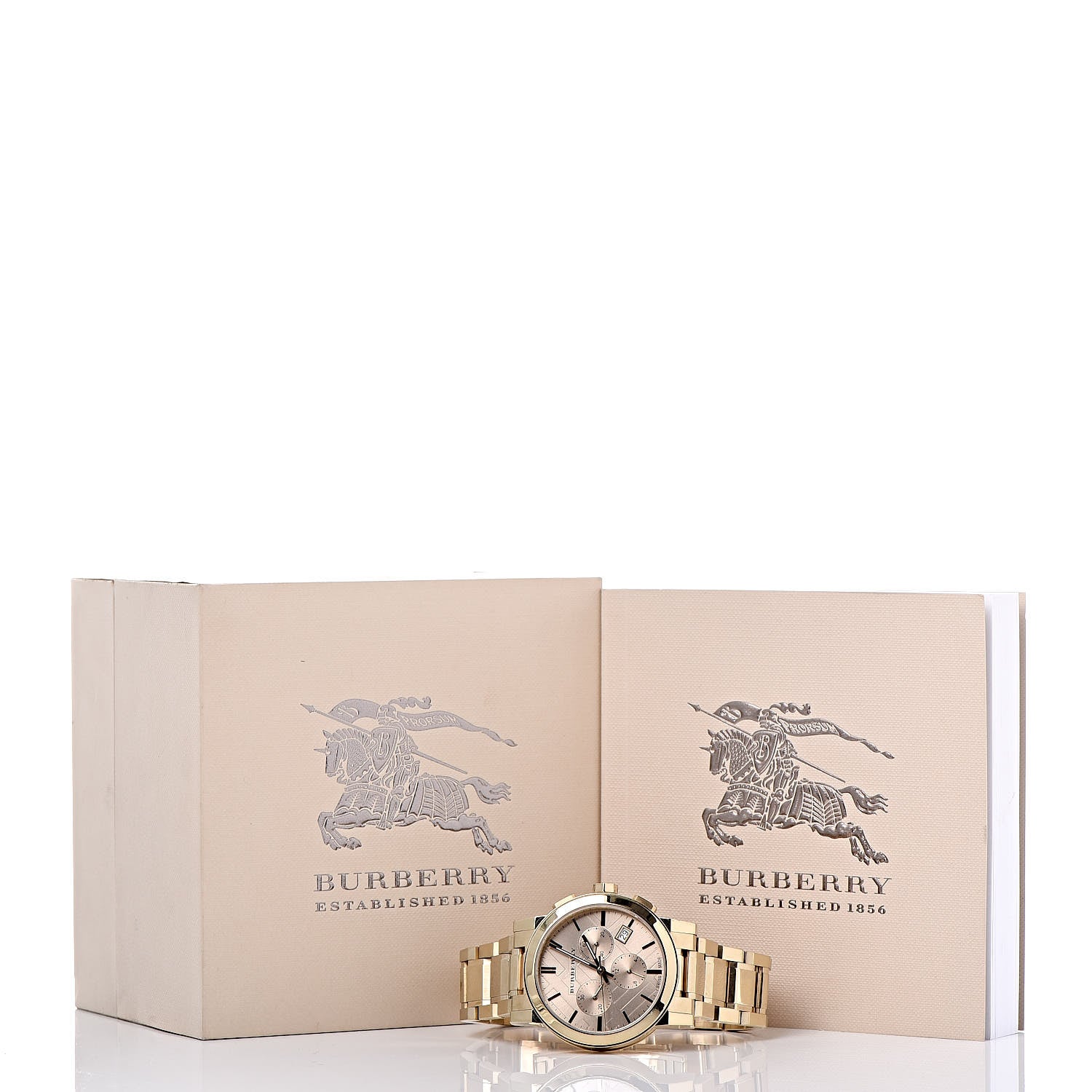 Burberry Stainless Steel 38mm The City Chronograph Quartz Watch Gold BU9753 7 of 7