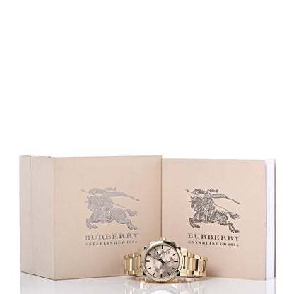 Burberry Stainless Steel 38mm The City Chronograph Quartz Watch Gold BU9753 7 of 7