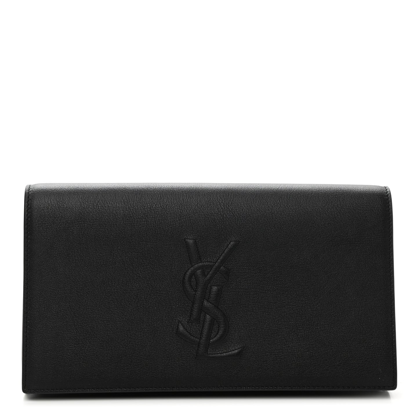 Calfskin Monogram Large Belle De Jour Clutch Black
