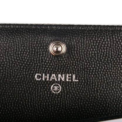 Chanel Caviar Quilted Boy Flap Card Holder So Black 6 of 8