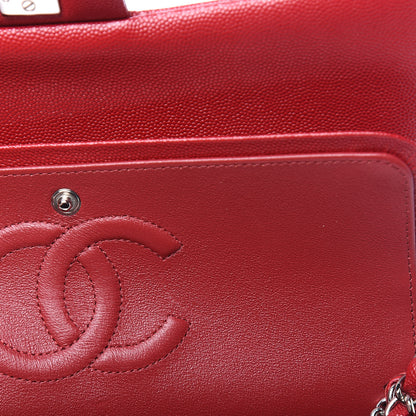 Chanel Caviar Quilted Medium Double Flap Red 11 of 14