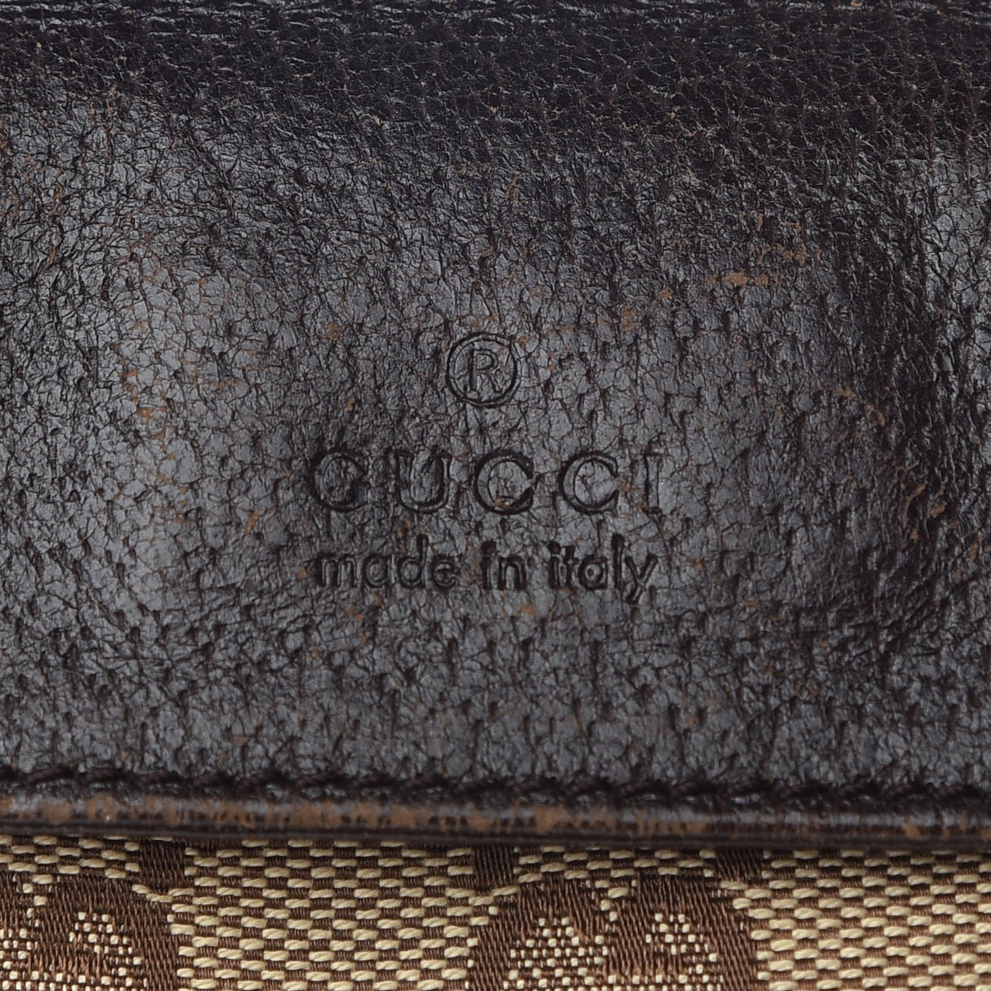 Monogram Web Belt Bag Dark Brown