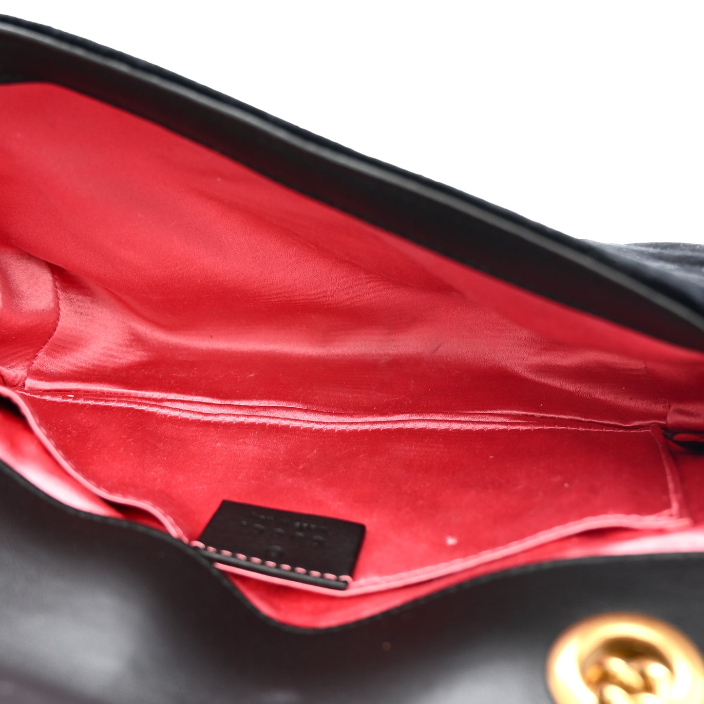 Velvet Matelasse Mini GG Marmont Shoulder Bag Black