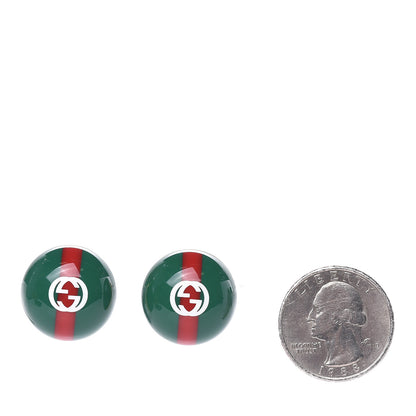 Gucci Resin Web Stud Earrings 2 of 4