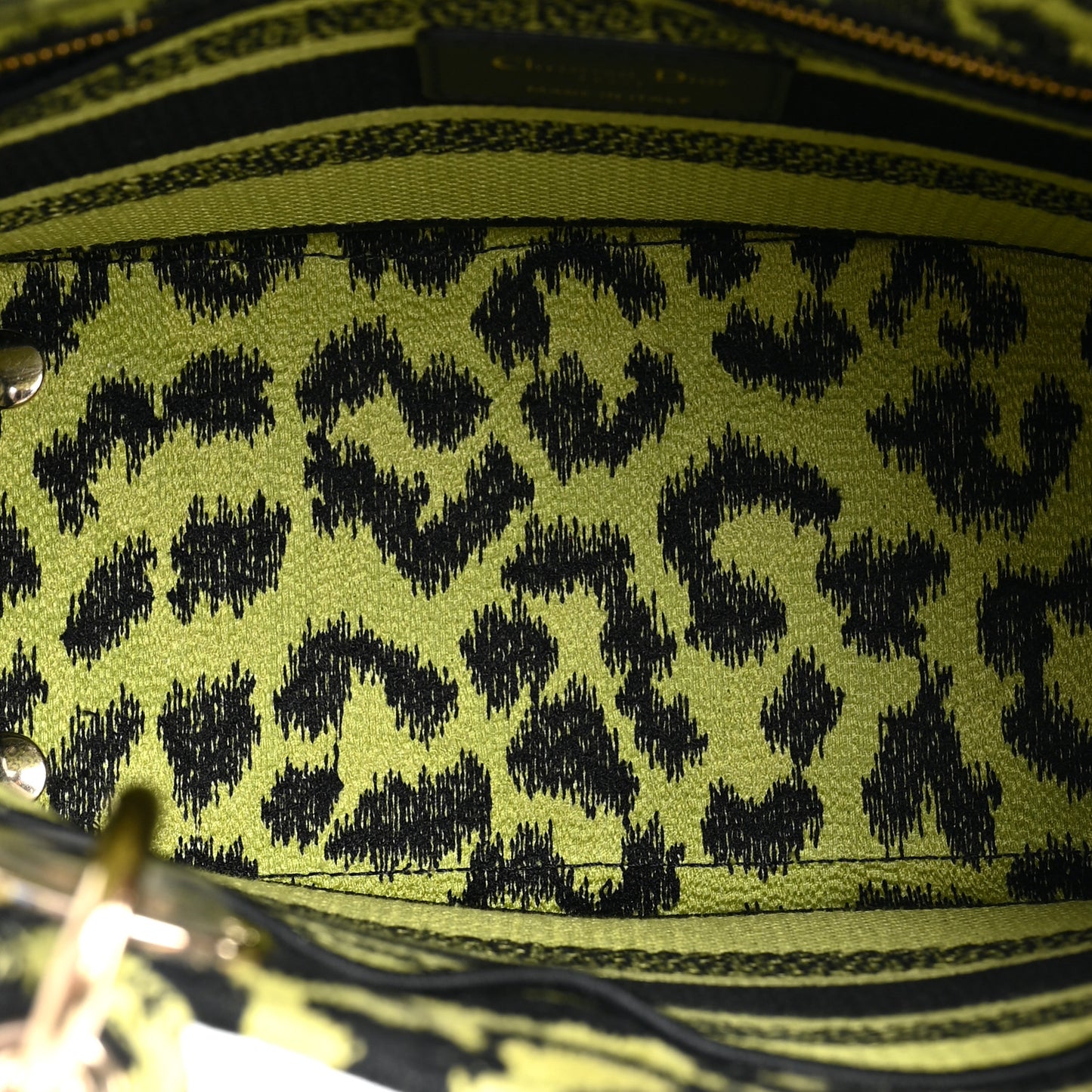 Canvas Mizza Embroidered Medium Lady D-Lite Lime Pop