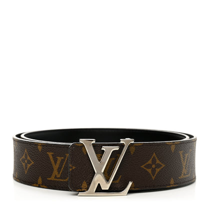 Louis Vuitton Calfskin Monogram 40mm LV Initiales Reversible Belt 90 36 Black 1 of 7