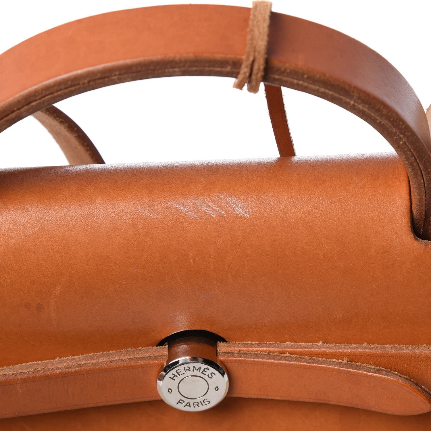 Hermes Toile Vache Calfskin Herbag 39 MM Natural 19 of 37