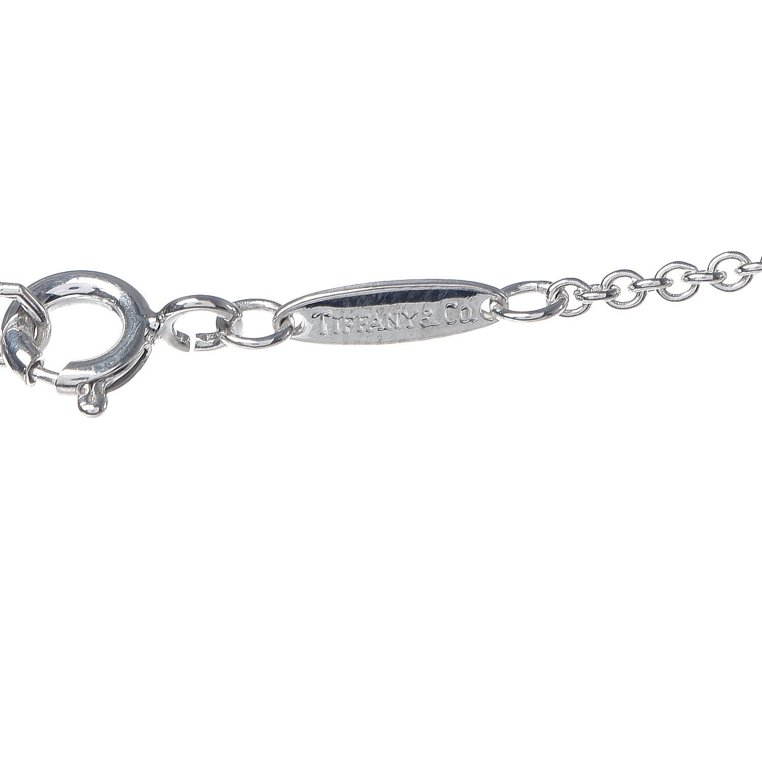 Tiffany Sterling Silver Elsa Peretti Infinity Cross Pendant Necklace 7 of 8