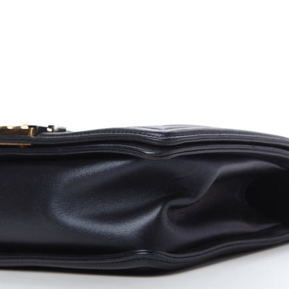 Chanel Lambskin Embossed Medium Boy Cube Flap Navy 7 of 10