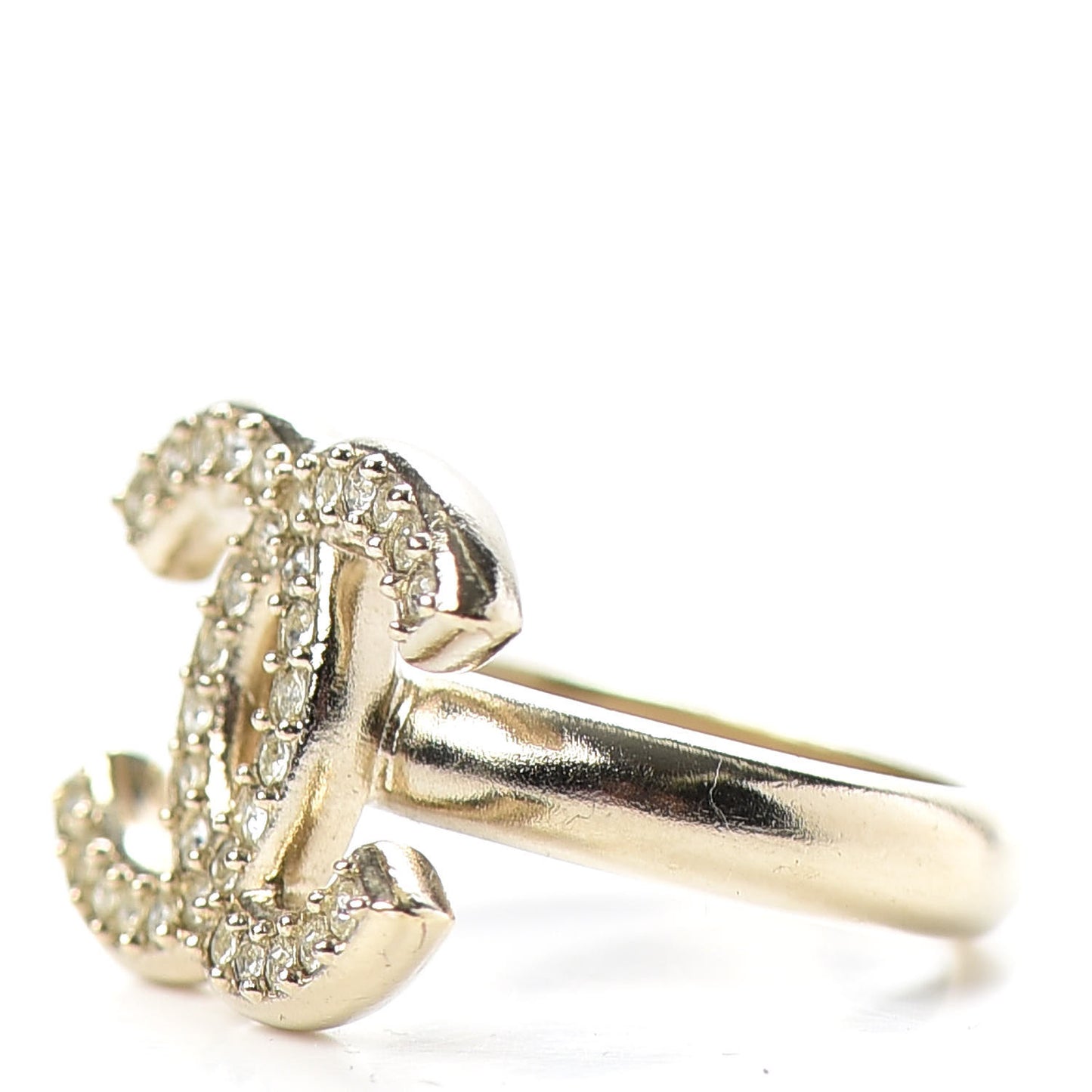 Crystal CC Ring 4.5 Gold