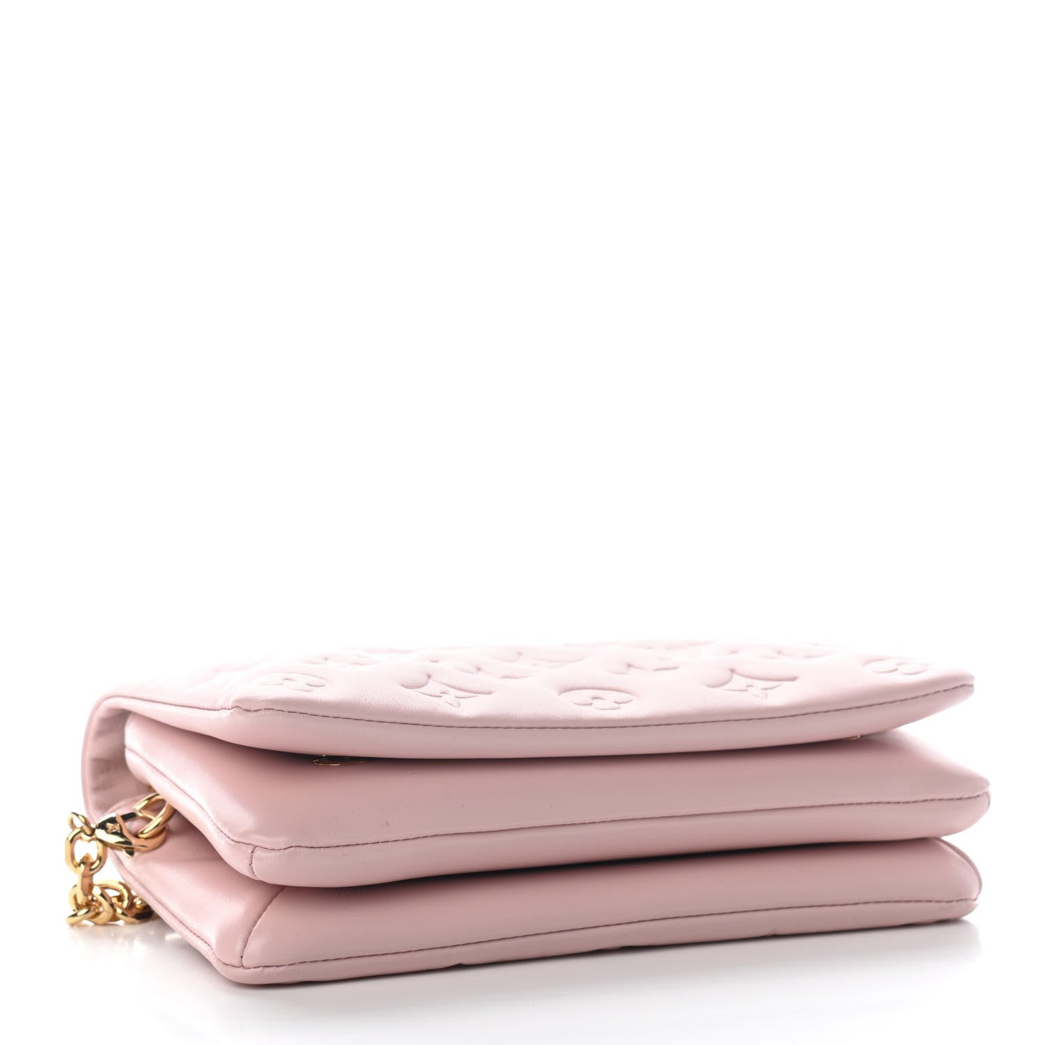Louis Vuitton Lambskin Embossed Monogram Pochette Coussin Rose 3 of 7