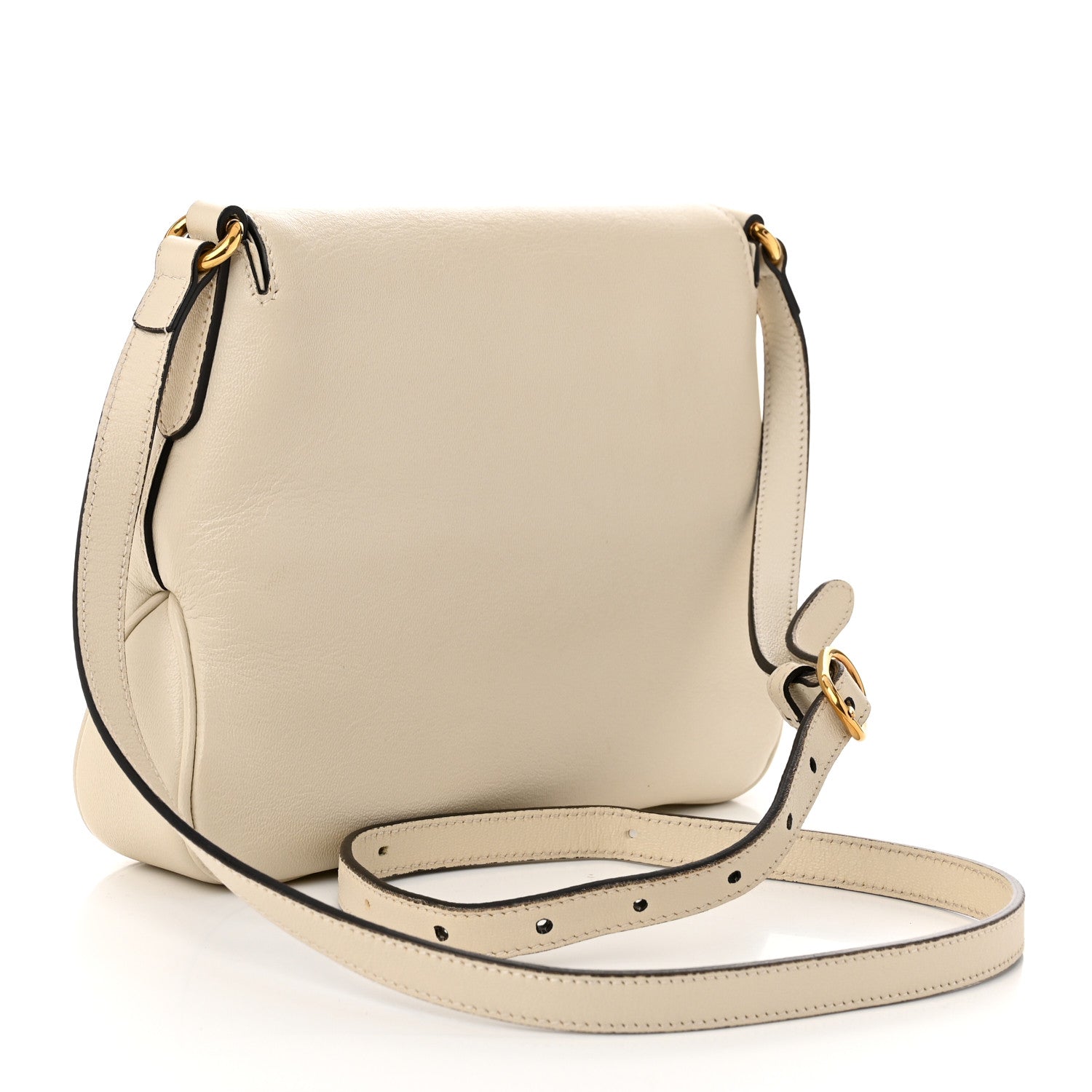 Gucci New Sakai Calfskin Lux Small Dahlia Messenger Shoulder Bag Mystic White 3 of 11