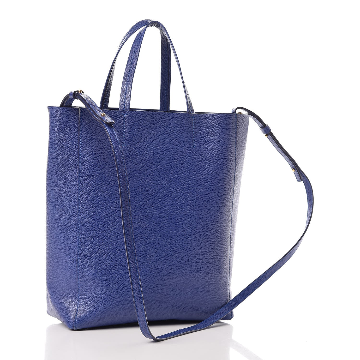Celine Grained Calfskin Small Vertical Cabas Indigo 3 of 15