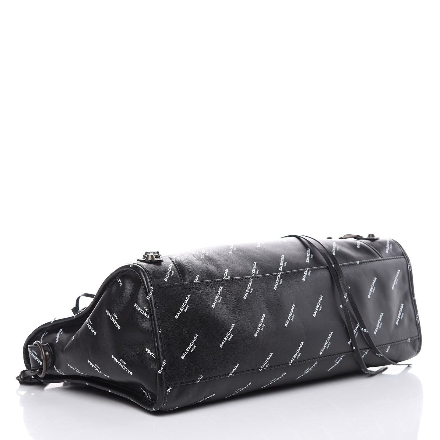 Veau Allover Logo Classic Hardware City Black White