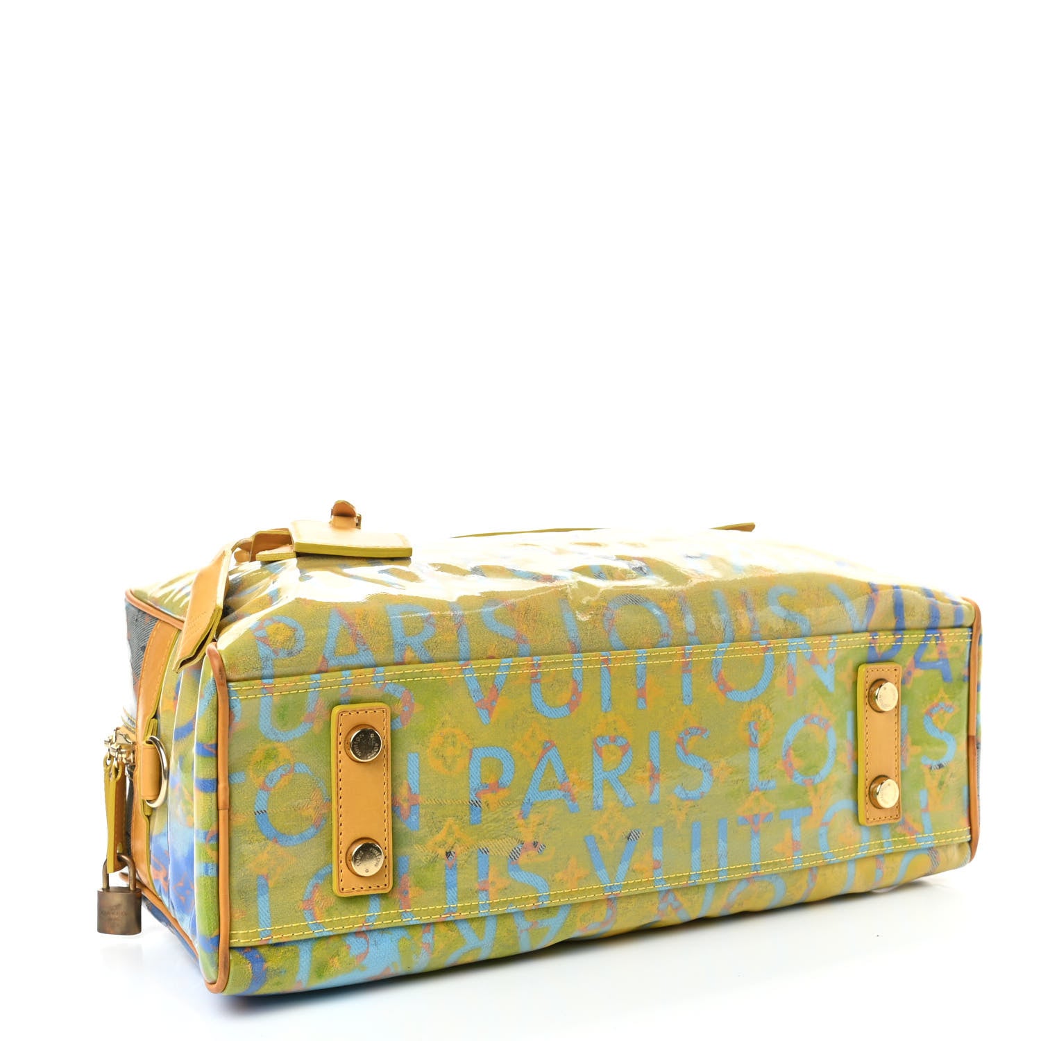 Louis Vuitton Monogram Pulp Defile Weekender PM Yellow 4 of 10