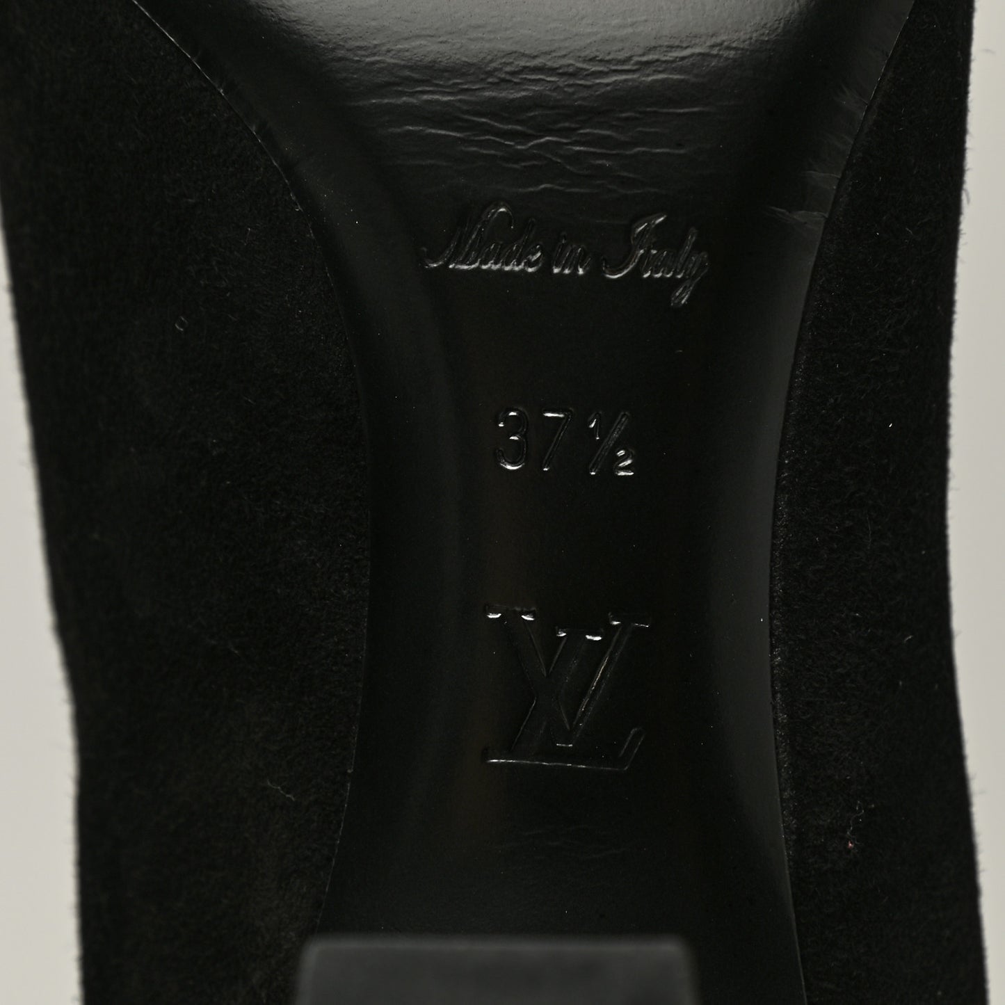 Suede Monogram Uniformes Cap Toe Chelsea 75mm Ankle Boots 37.5 Black