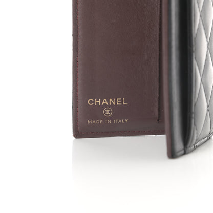 Chanel Lambskin Quilted Card Holder Wallet Black 6 of 12