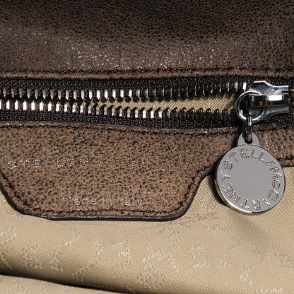 Stella McCartney Faux Leather Shaggy Deer Small Falabella Tote Brown 7 of 7