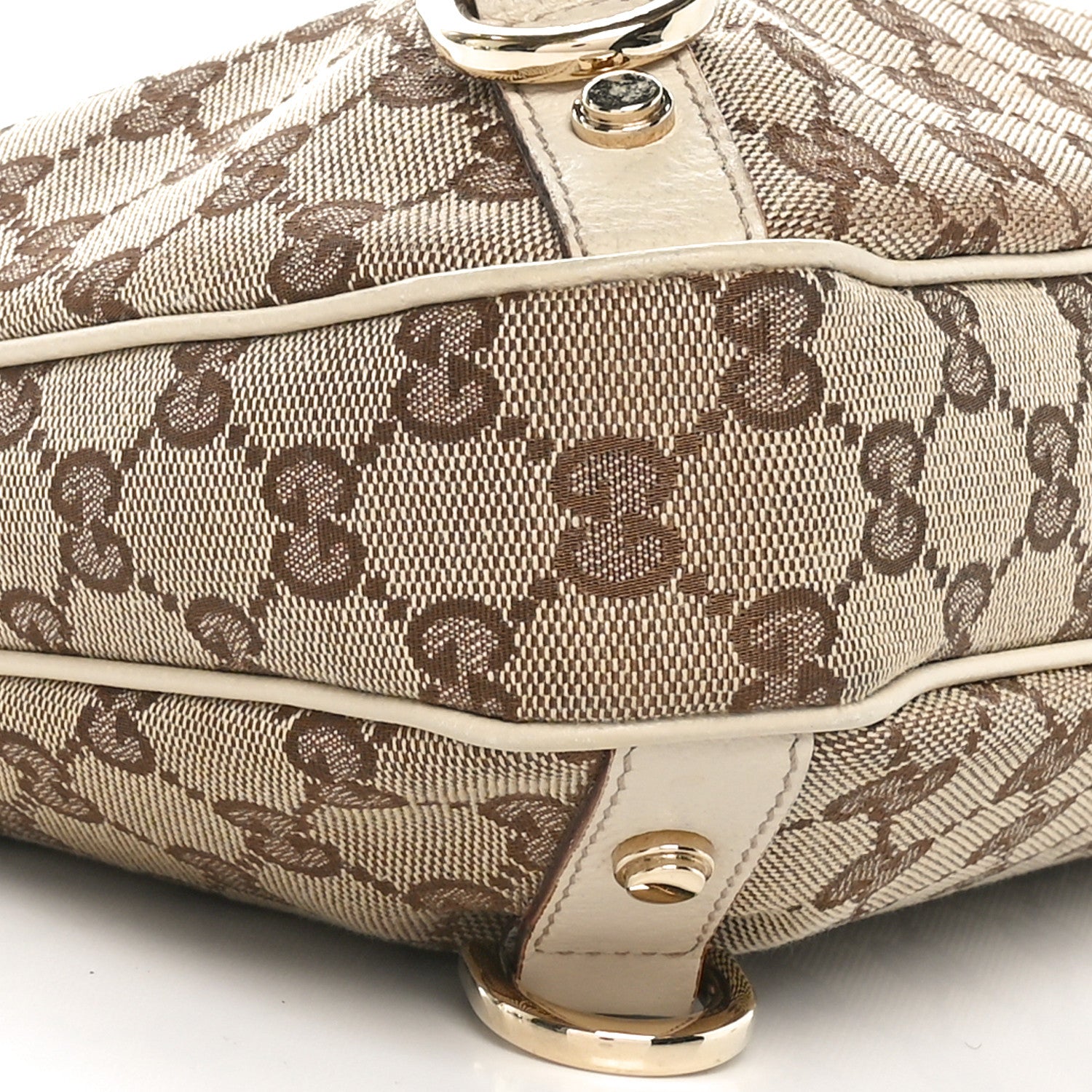 Gucci Monogram Medium Abbey D Ring Hobo Off White 9 of 11