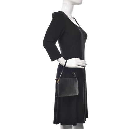 Louis Vuitton Epi Pochette Accessories 24 Black 2 of 9