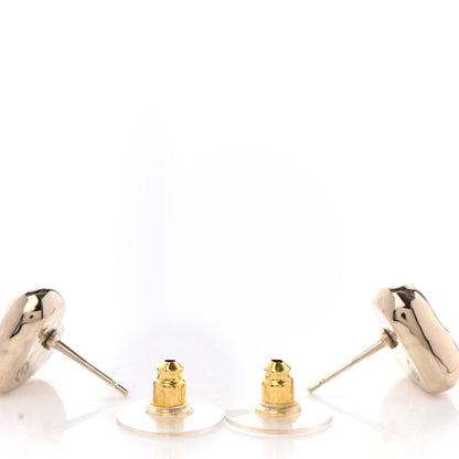 Chanel CC Heart Earrings Gold 3 of 4