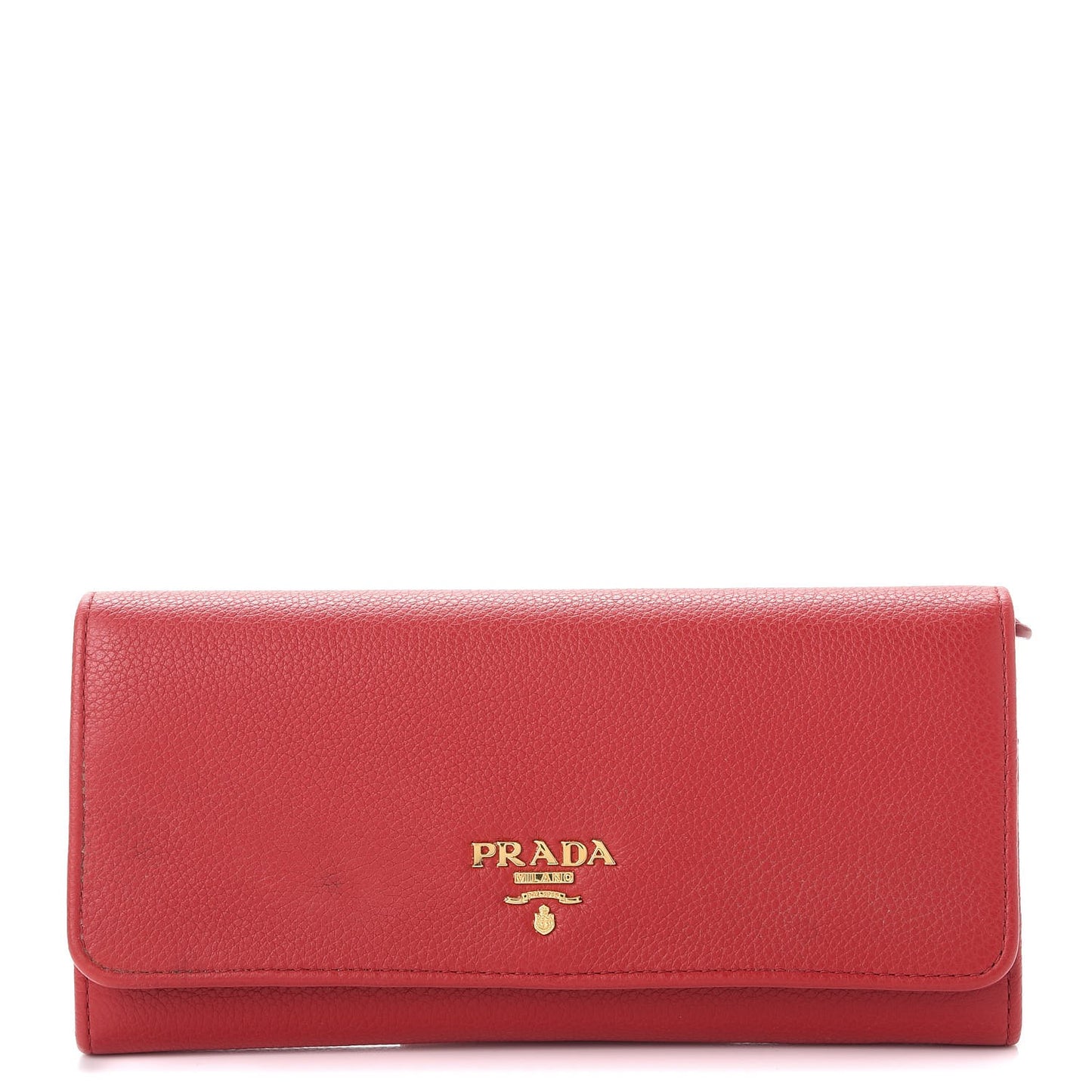 Vitello Daino Continental Flap Wallet Fuoco