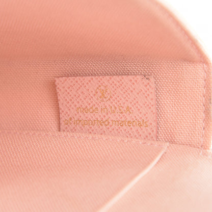 Louis Vuitton Damier Azur Pochette Felicie Chain Wallet Rose Ballerine 7 of 9