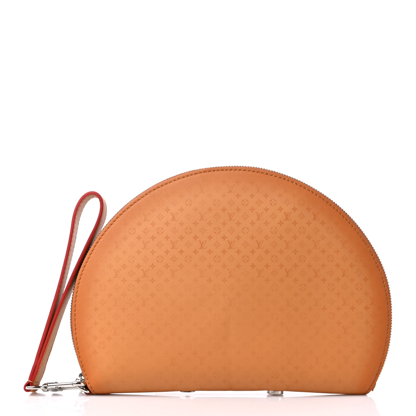 Calfskin Monogram Fortune Cookie Pouch Purple