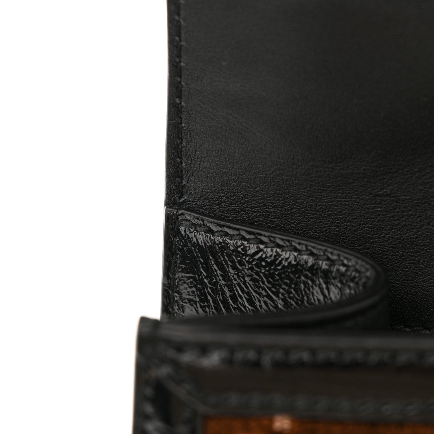 Gucci Velvet GG Monogram Web Small Sylvie Shoulder Bag Brown Black Oro Vecchio 11 of 11