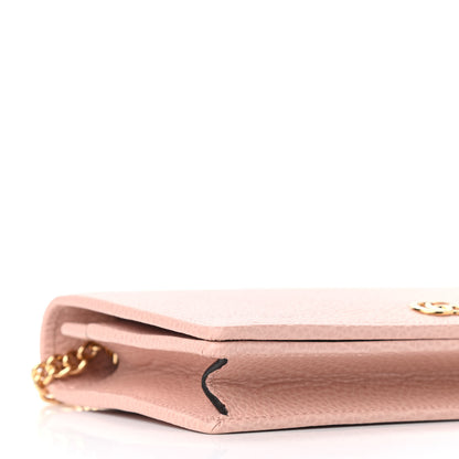 Gucci Dollar Calfskin Mini GG Marmont Chain Wallet Perfect Pink 7 of 8