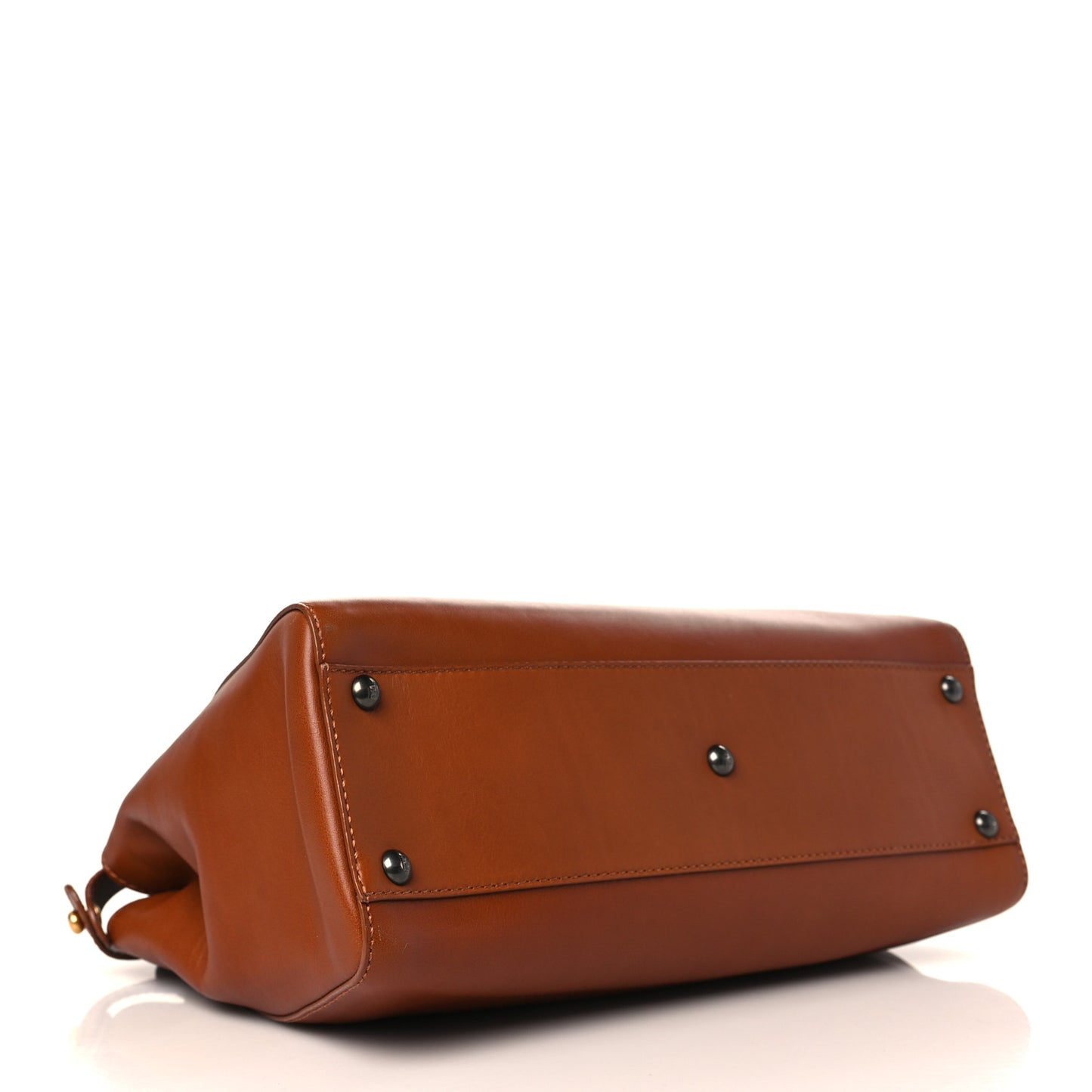 Vitello Suede Medium Peekaboo Iconic Satchel Cuoio Rame Moro