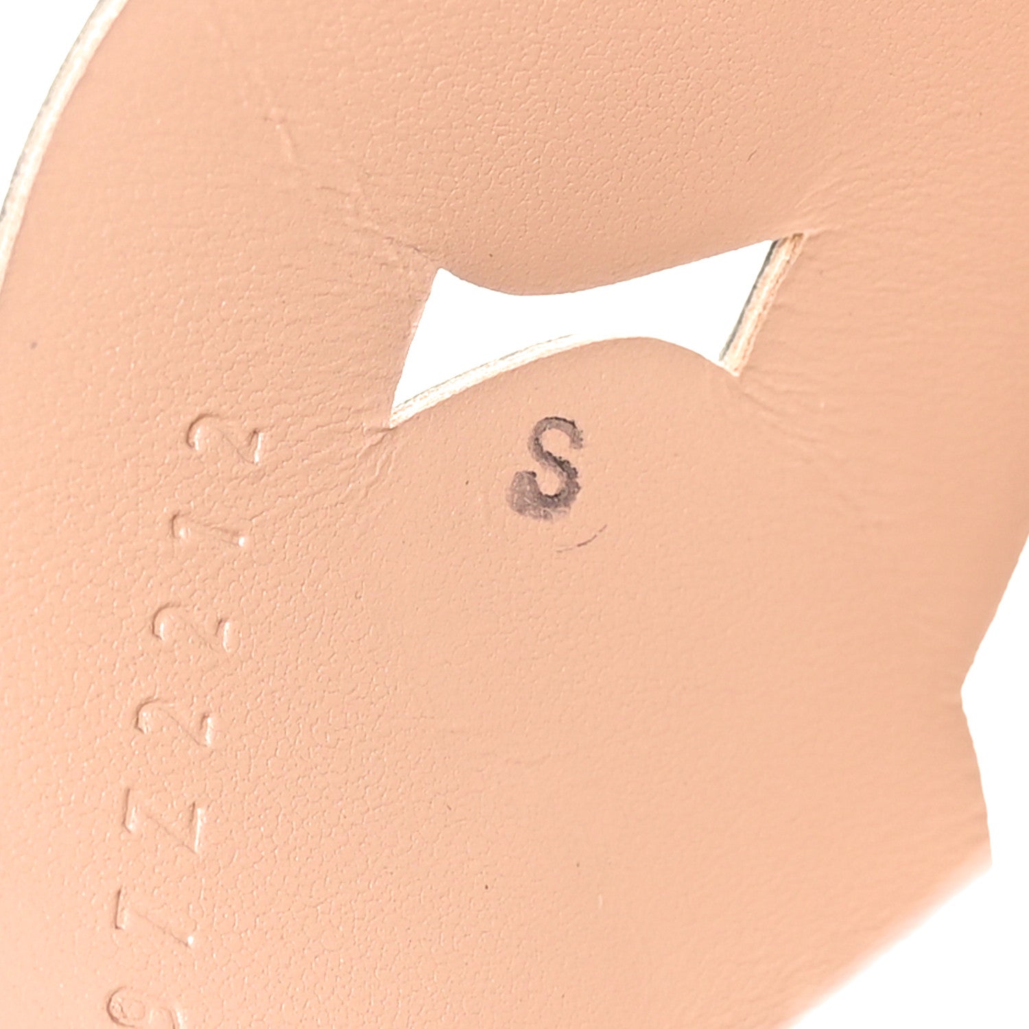 Hermes Metallic Nappa Chevre Velours Womens Grace Sandals 39 Gris Argente Beige 8 of 10