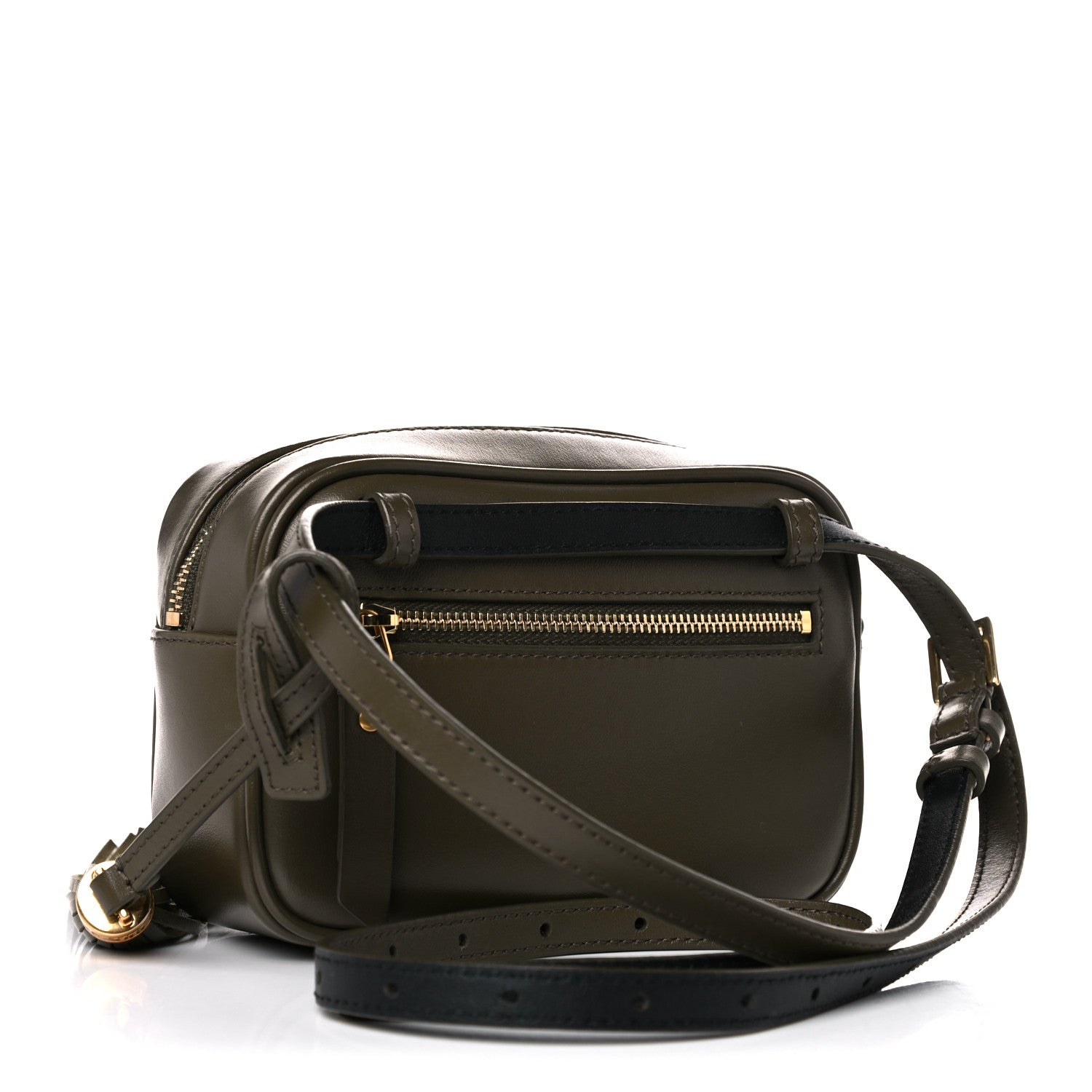 Saint Laurent Calfskin Matelasse Monogram Lou Belt Bag Military Olive 2 of 9