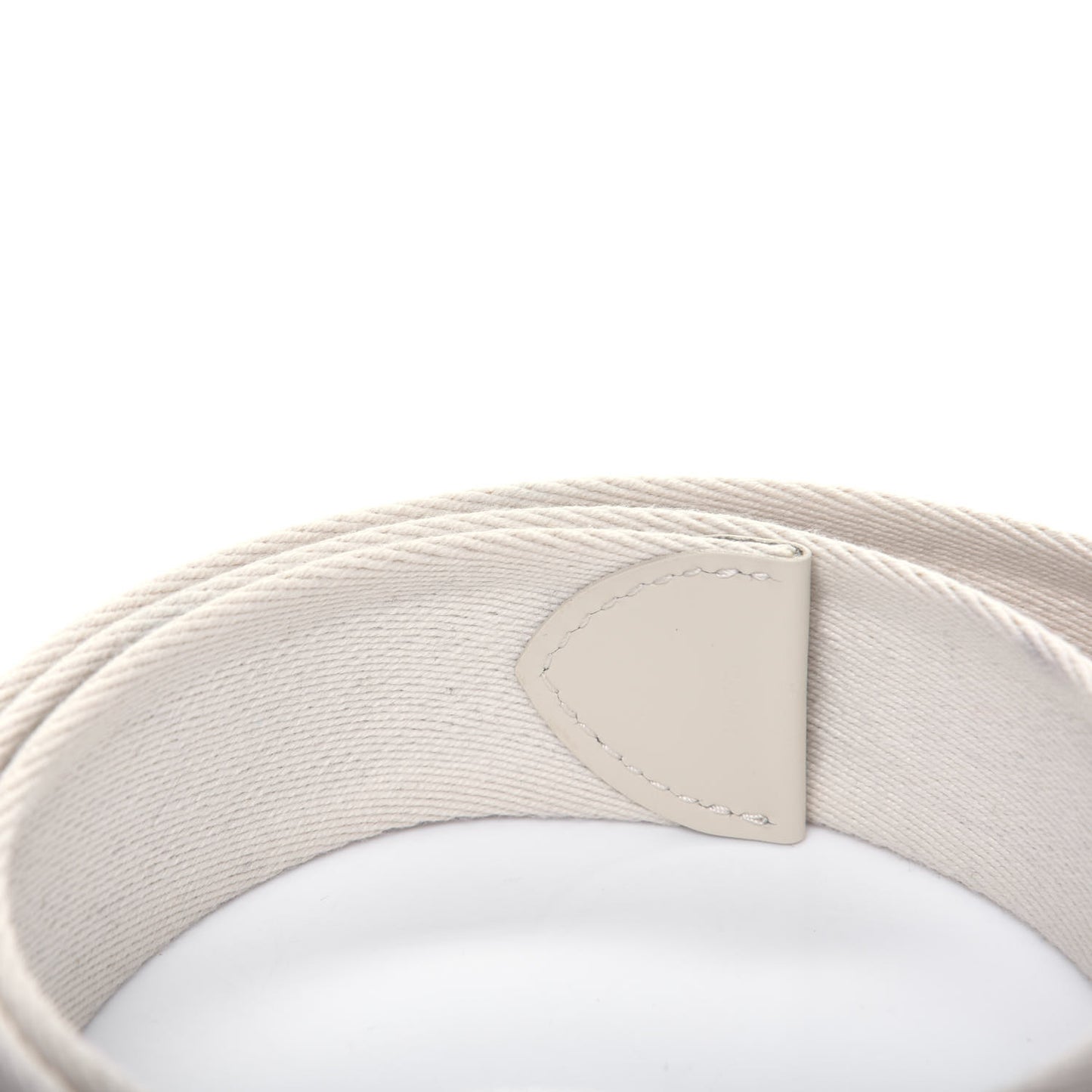 Canvas Monogram LV Cut Belt 90 36 White
