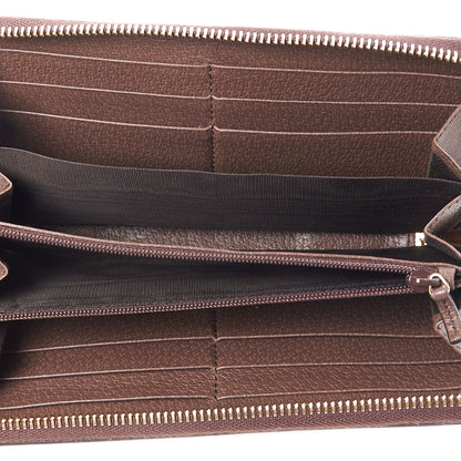 Gucci GG Supreme Monogram Web Ophidia Zip Around Wallet Brown 8 of 10
