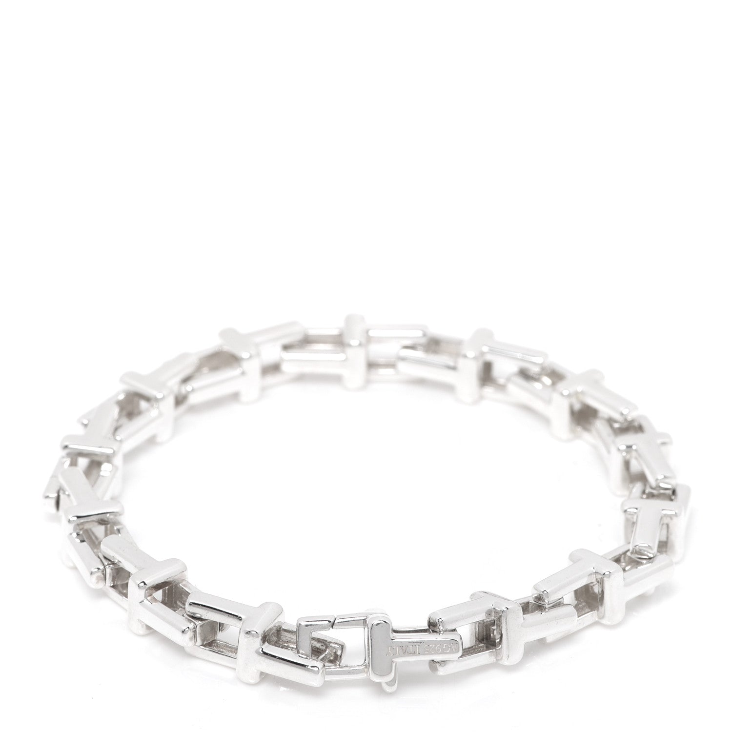 Tiffany Sterling Silver T Chain Bracelet 3 of 5